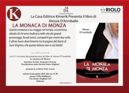 Si presenta “La monaca di Monza” a Villa Malfitano