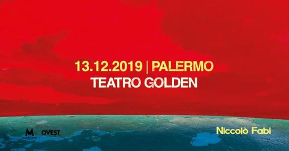 Niccolò Fabi in concerto a Palermo al Teatro Golden