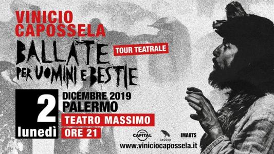 Vinicio Capossela in concerto al Teatro Massimo di Palermo