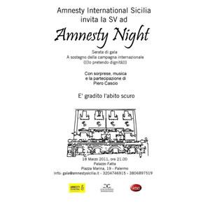 Cena di Gala a Palermo per Amnesty Sicilia