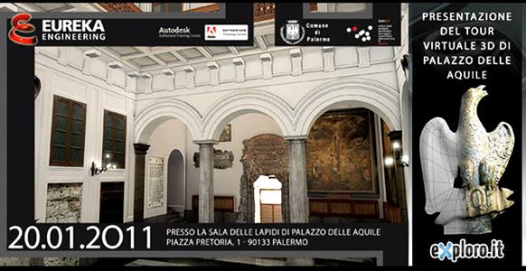 Tour virtuale in 3D di Palazzo delle Aquile