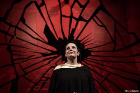 Roberta Torre e gli attori dell'”Aida”