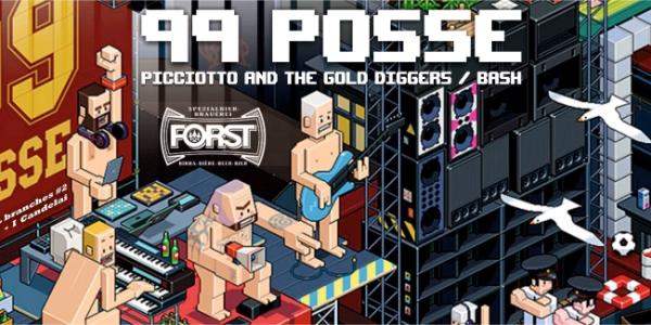 99 Posse, Picciotto & The Gold Diggers a I Candelai
