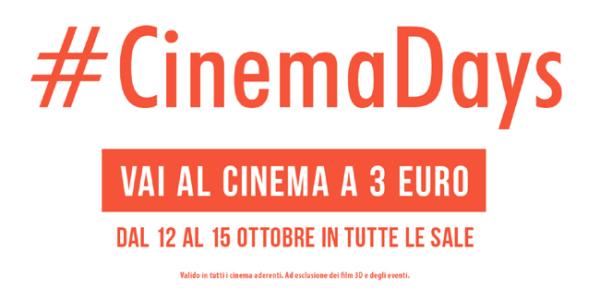 #CinemaDays, biglietti a 3 euro anche a Palermo