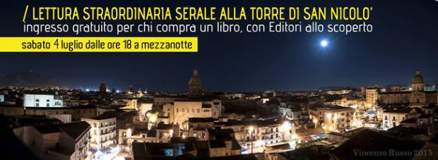Lettura straordinaria serale alla Torre di San Nicolò