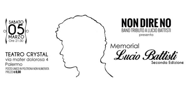 Memorial a Lucio Battisti con i Non dire no al Teatro Crystal