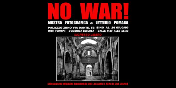 NO WAR!, il reportage a Palazzo Ziino