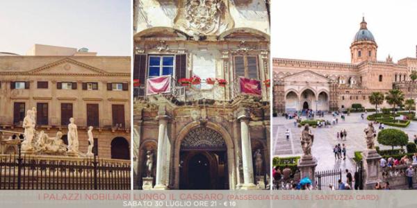 Passeggiata serale tra i palazzi nobiliari lungo il Cassaro