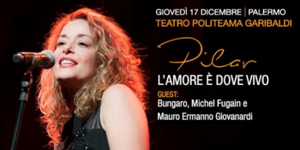 Pilar in concerto a Palermo al Teatro Politeama