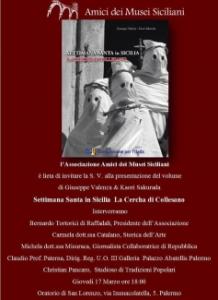 Si presenta “Settimana Santa in Sicilia. La Cercha di Collesano”