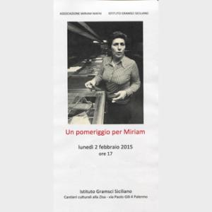 Un pomeriggio per Miriam Mafai